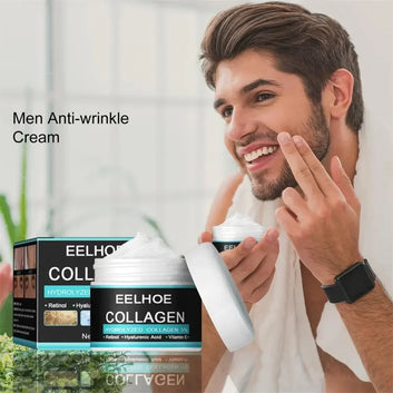 30g/60g Collagen Anti Wrinkle Men's Creams For Men Man Hyaluronic Acid Vitamin E Cream Beauty Moisturizing Facial Care