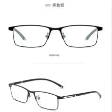 High Quality Metal Frame TR Lens Legs Reading Glasses Men Business High Definition Comfortable Blue Light Protection Prescriptio